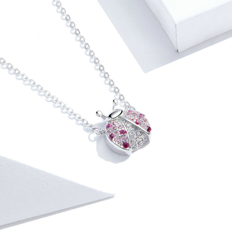 Sterling Silver Pendant-ladybug