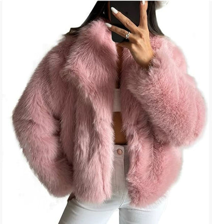 Women's Faux Fur Fluffy Jacket