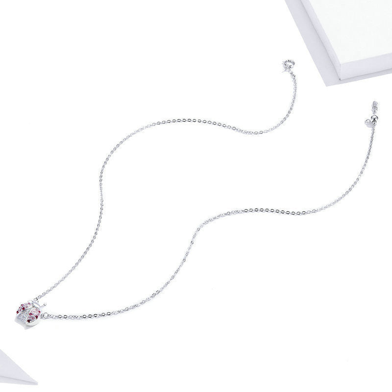 Sterling Silver Pendant-ladybug
