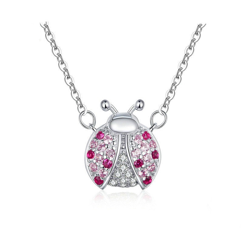 Sterling Silver Pendant-ladybug