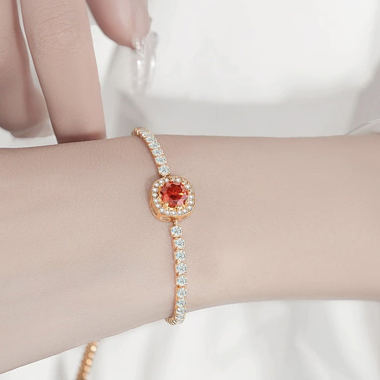 Sterling Silver Moissanite Bracelet